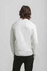 Polo manica lunga con bottoni|Colore:Off white