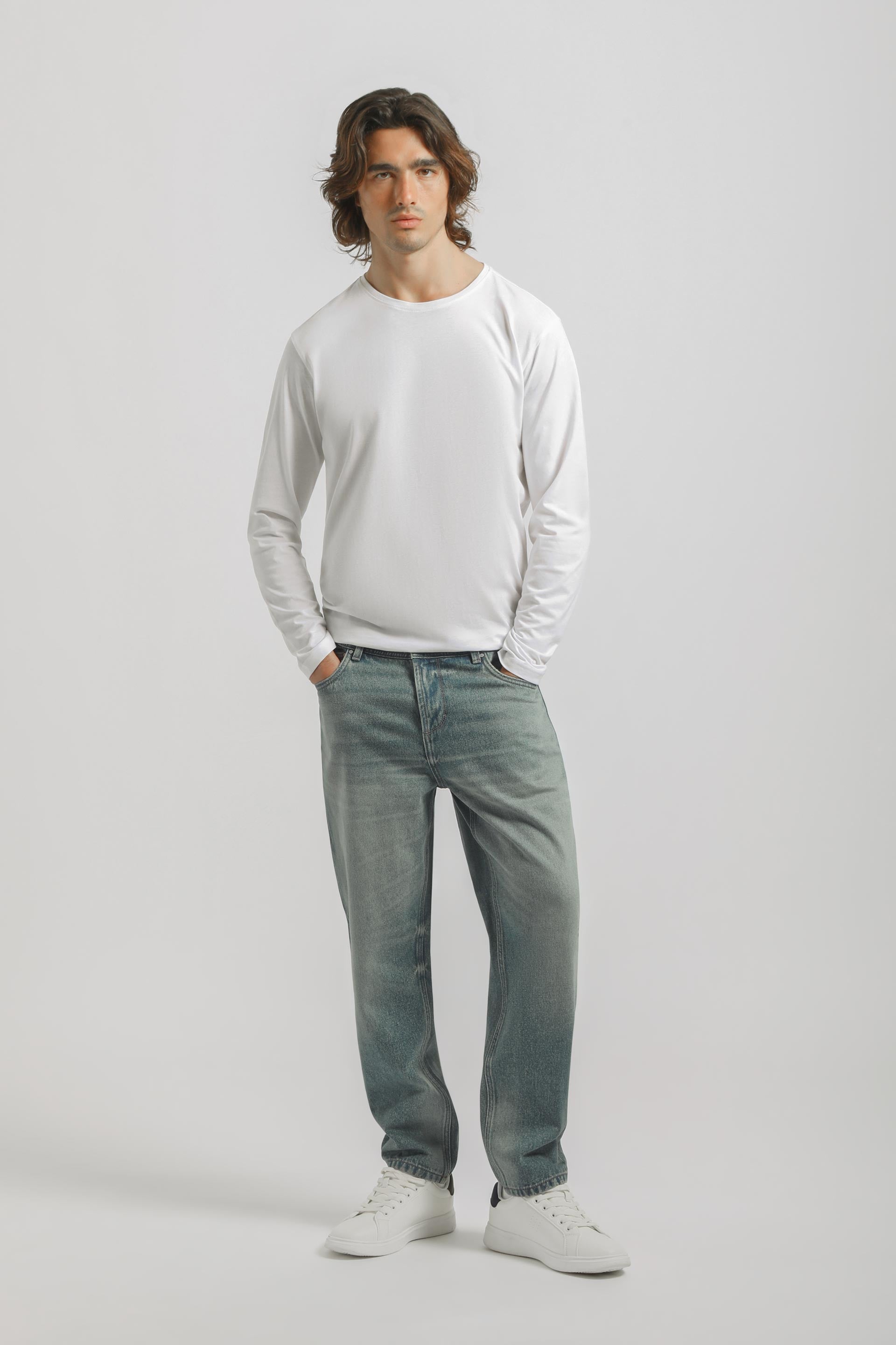 Jeans slim fit crop|Colore:Jeans