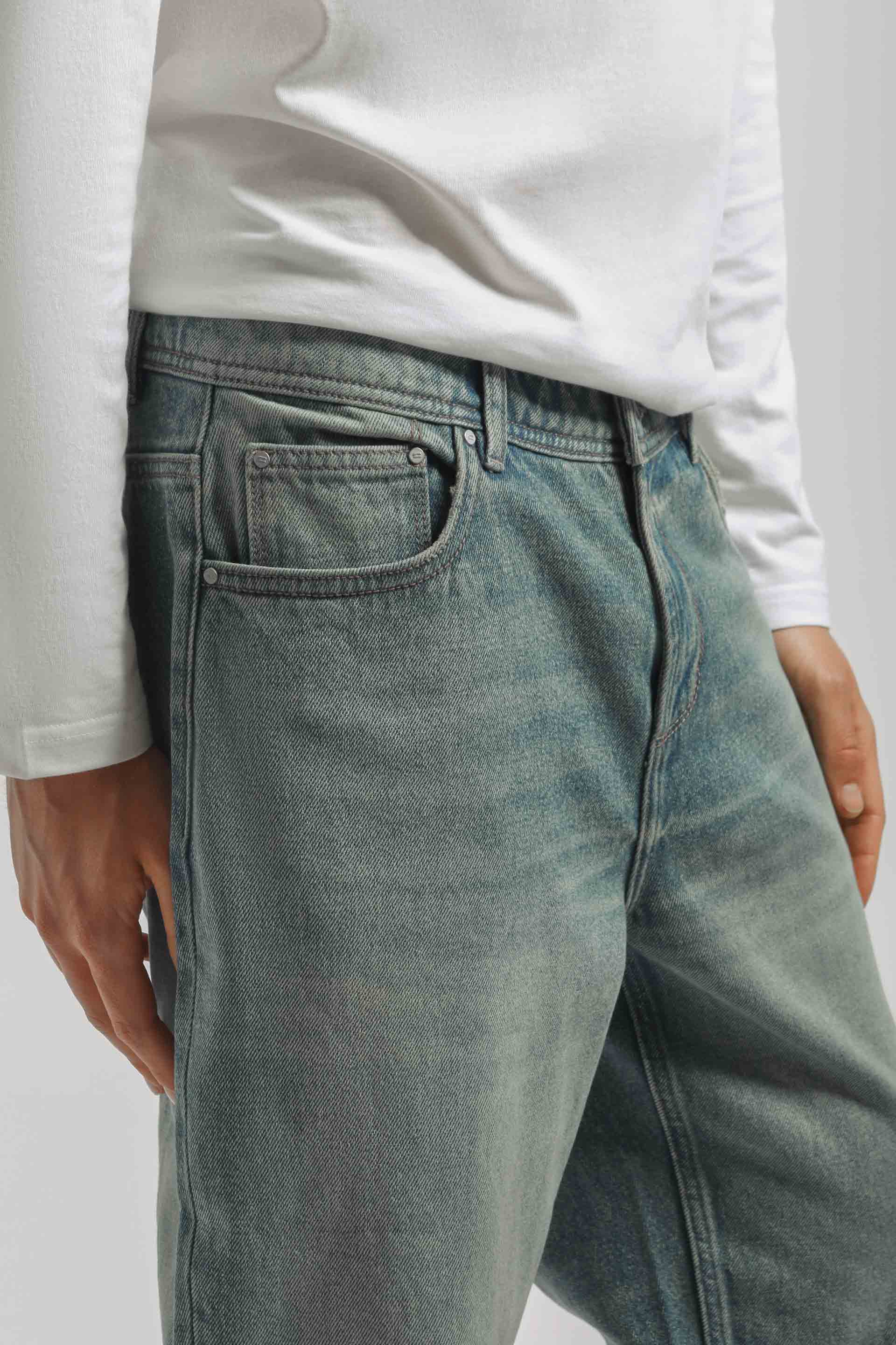 Jeans slim fit crop|Colore:Jeans