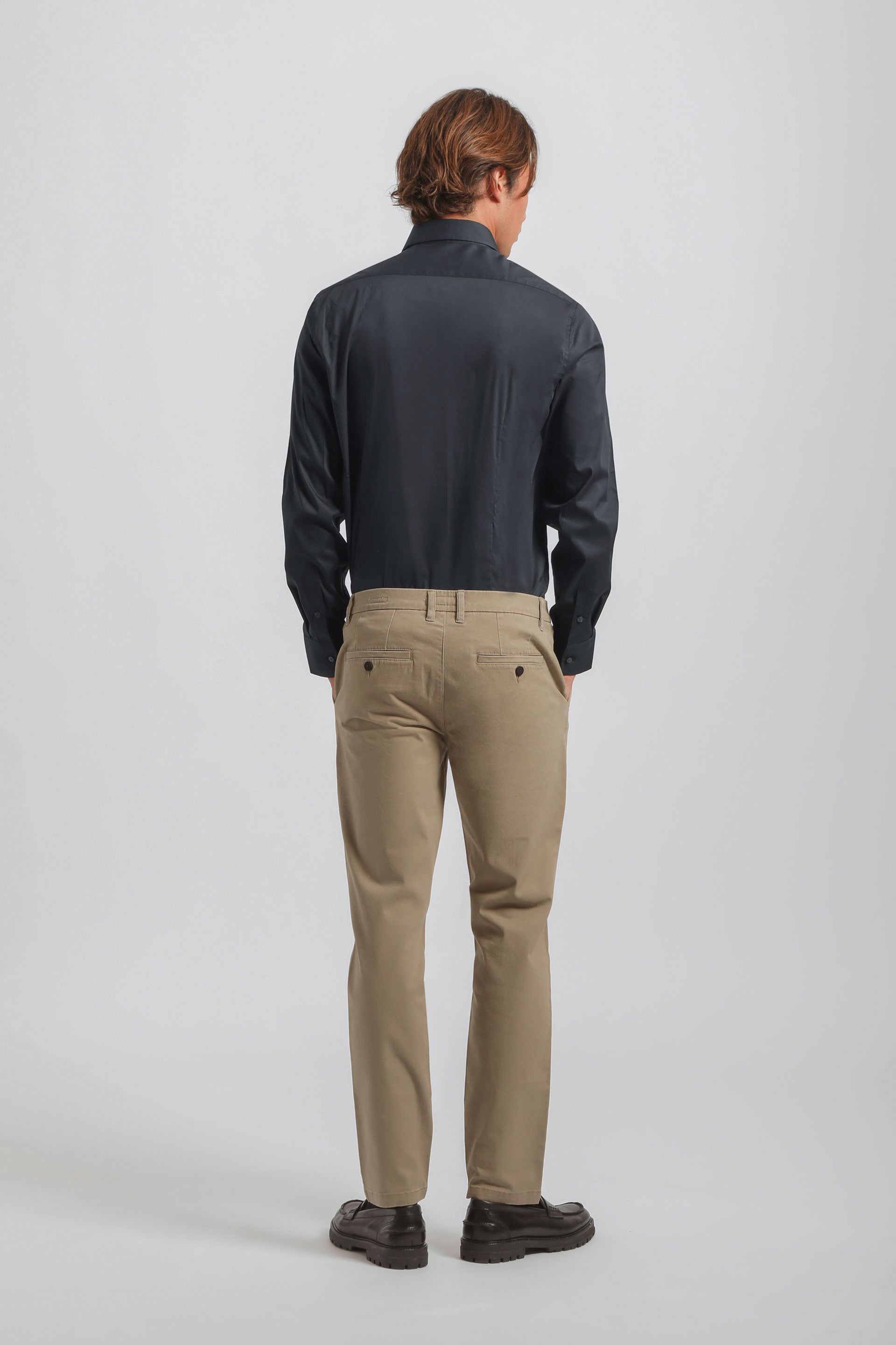 Pantaloni chino in cotone|Colore:Beige