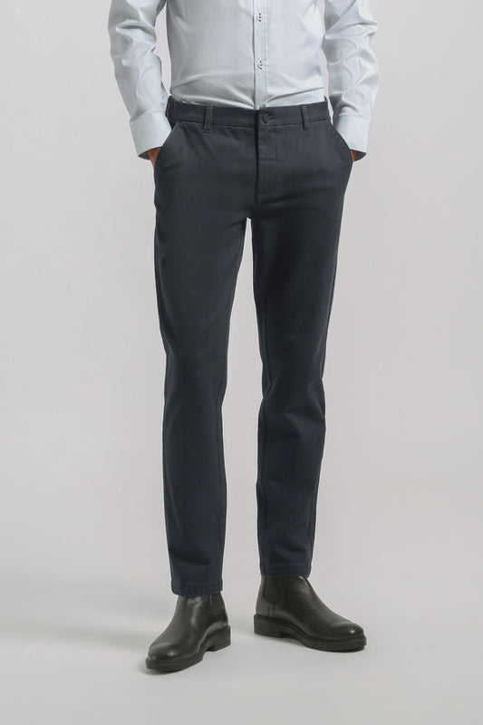 Pantaloni chino in cotone|Colore:Blue
