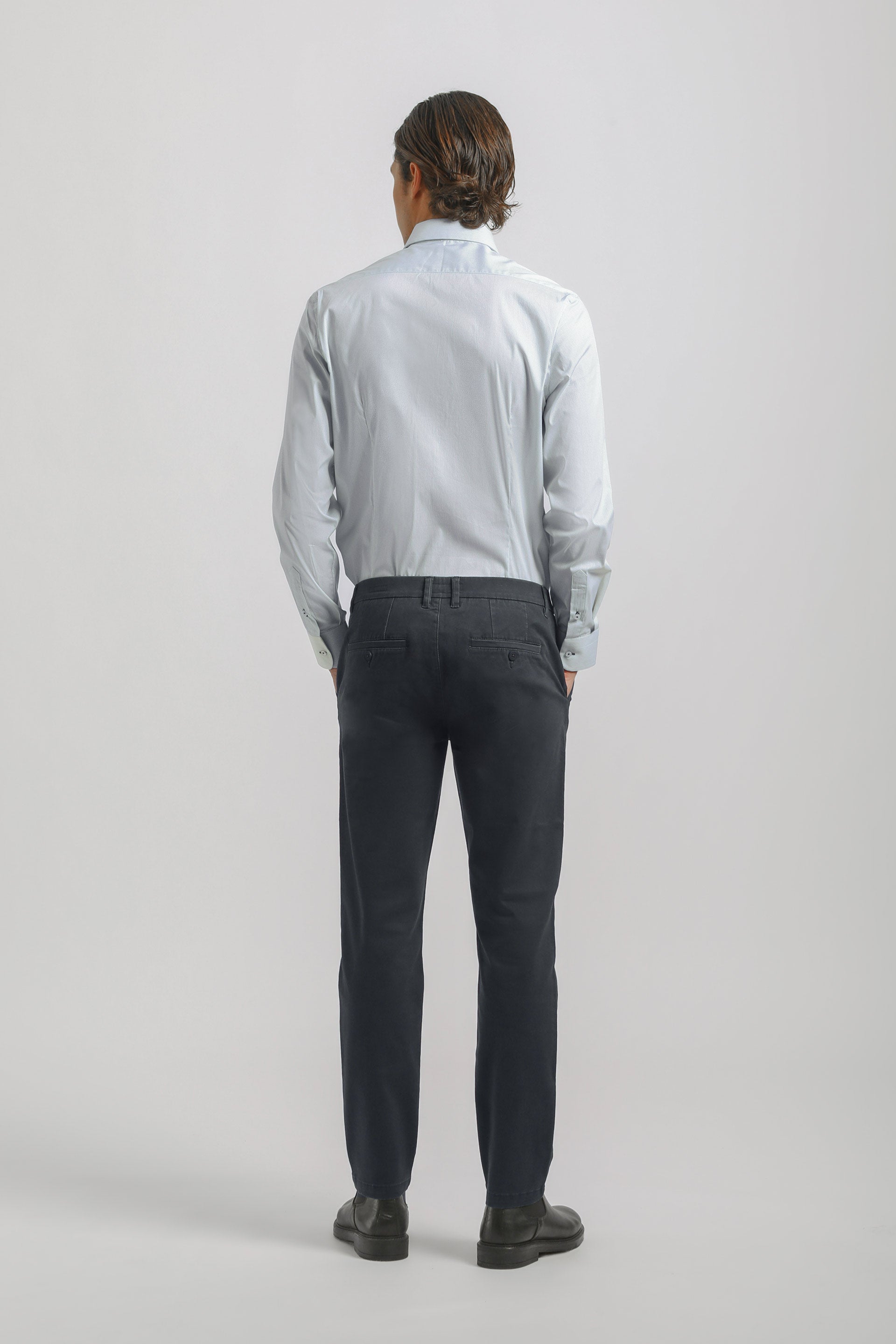 Pantaloni chino in cotone|Colore:Blue