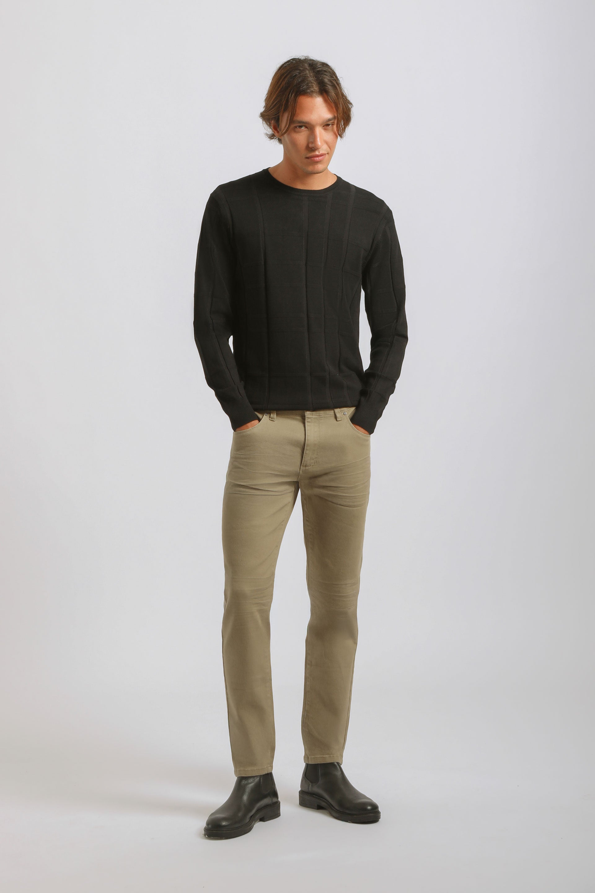 Pantaloni cinque tasche|Colore:Beige