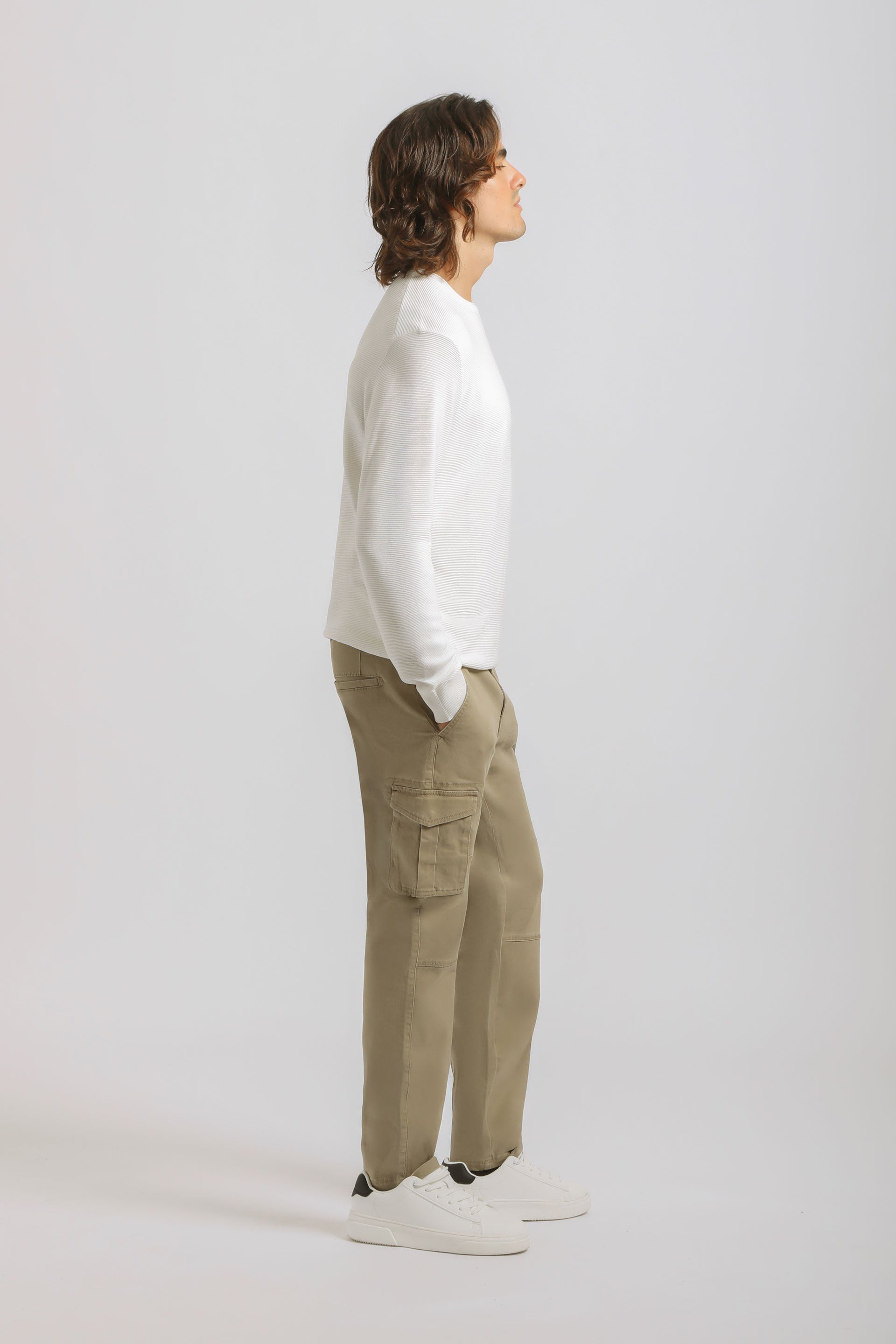 Pantaloni cargo|Colore:Beige