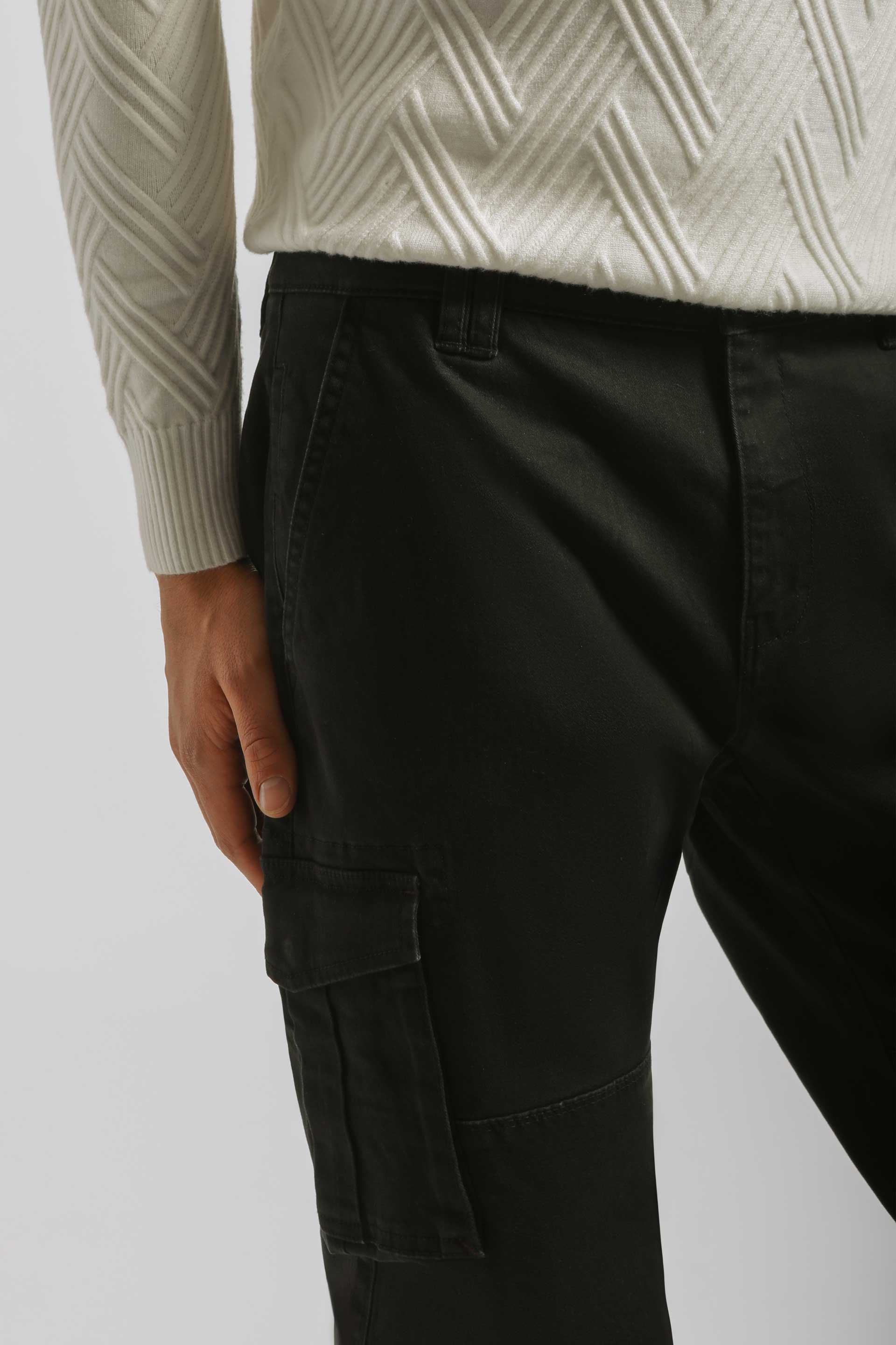 Pantaloni cargo|Colore:Nero