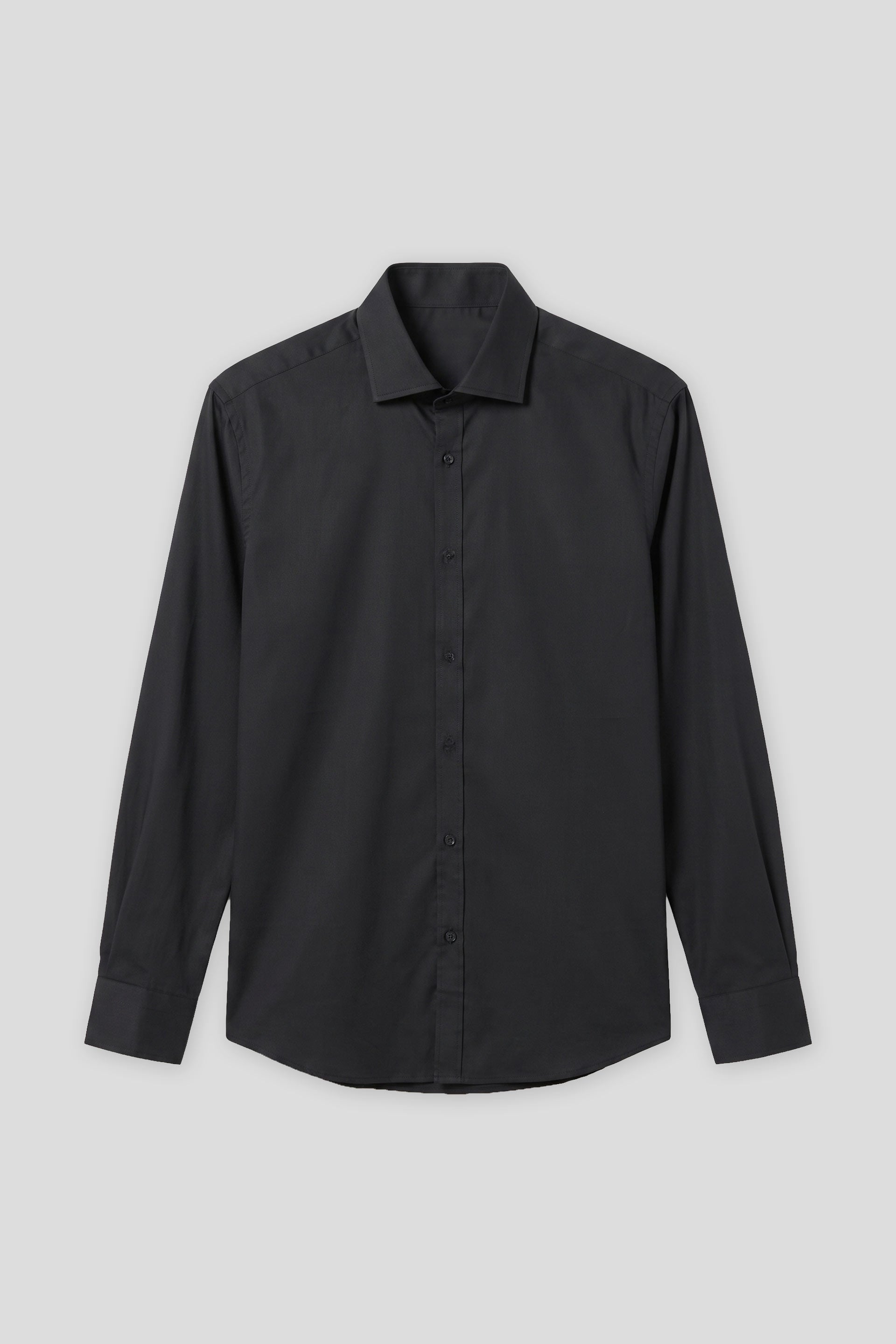 Camicia tinta unita in cotone|Colore:Blue