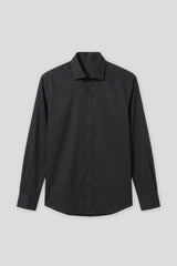 Camicia tinta unita in cotone|Colore:Blue
