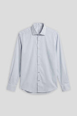Camicia microfantasia in cotone|Colore:Celeste