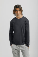 T-shirt manica lunga 100% cotone|Colore:Blu scuro
