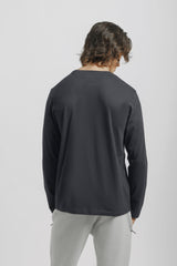 T-shirt manica lunga 100% cotone|Colore:Blu scuro