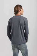 T-shirt manica lunga 100% cotone|Colore:Jeans