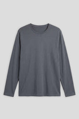 T-shirt manica lunga 100% cotone|Colore:Jeans