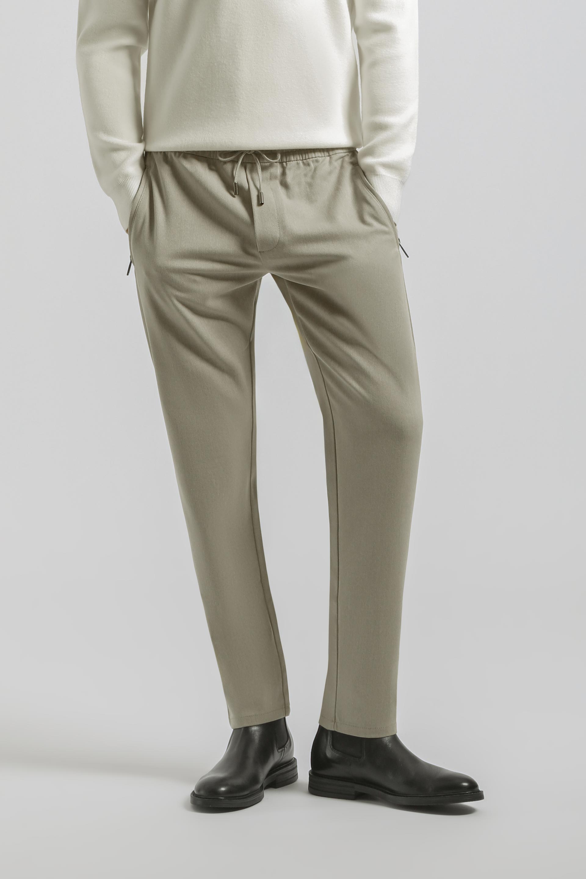 Jogger con laccetto|Colore:Beige melange