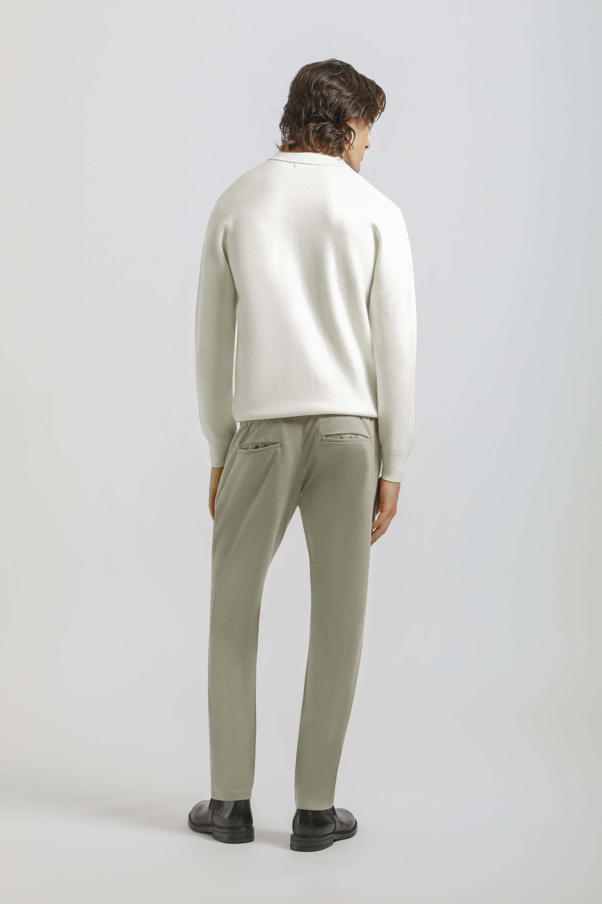 Jogger con laccetto|Colore:Beige melange