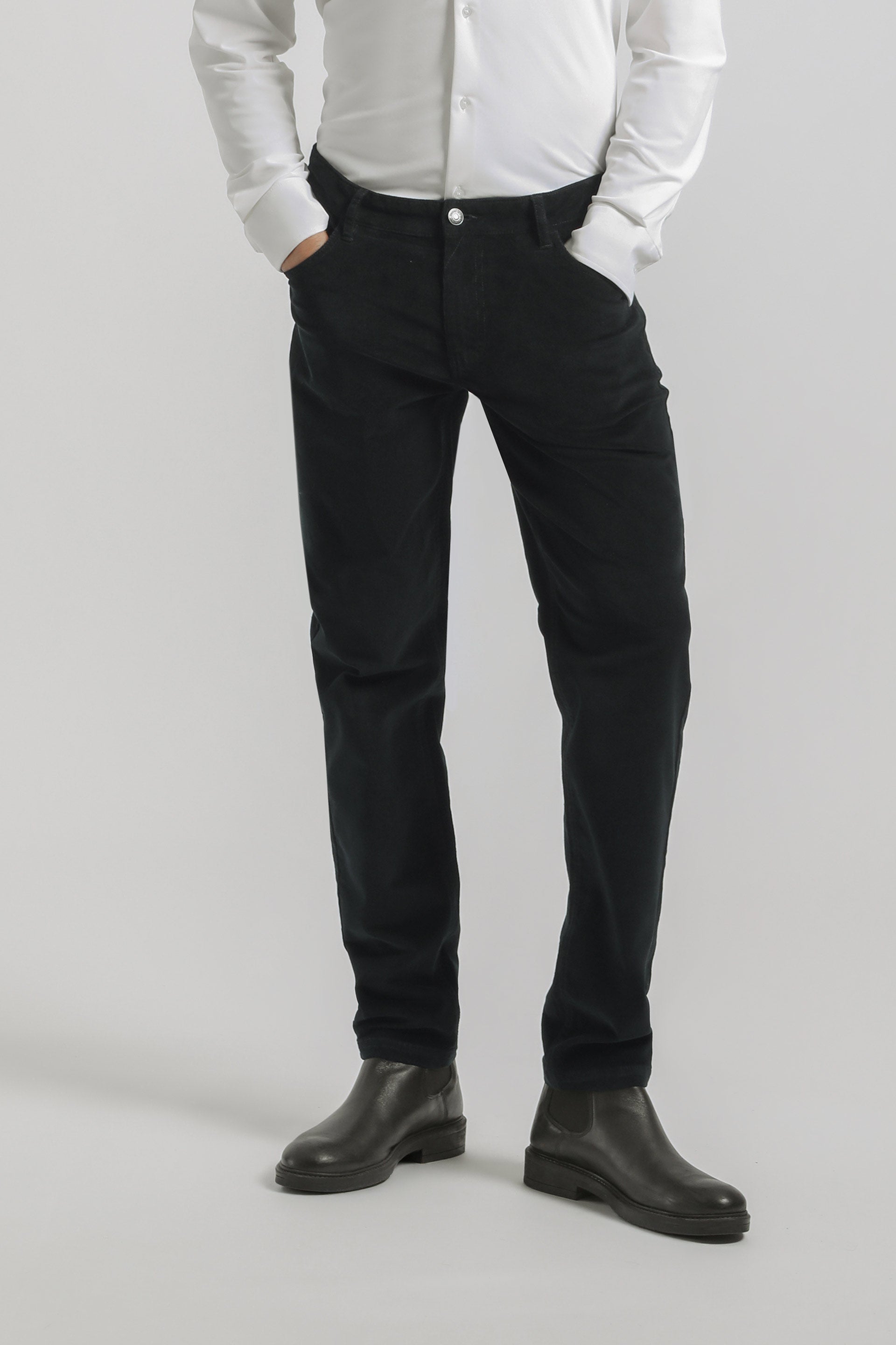 Pantaloni cinque tasche di velluto|Colore:Blue