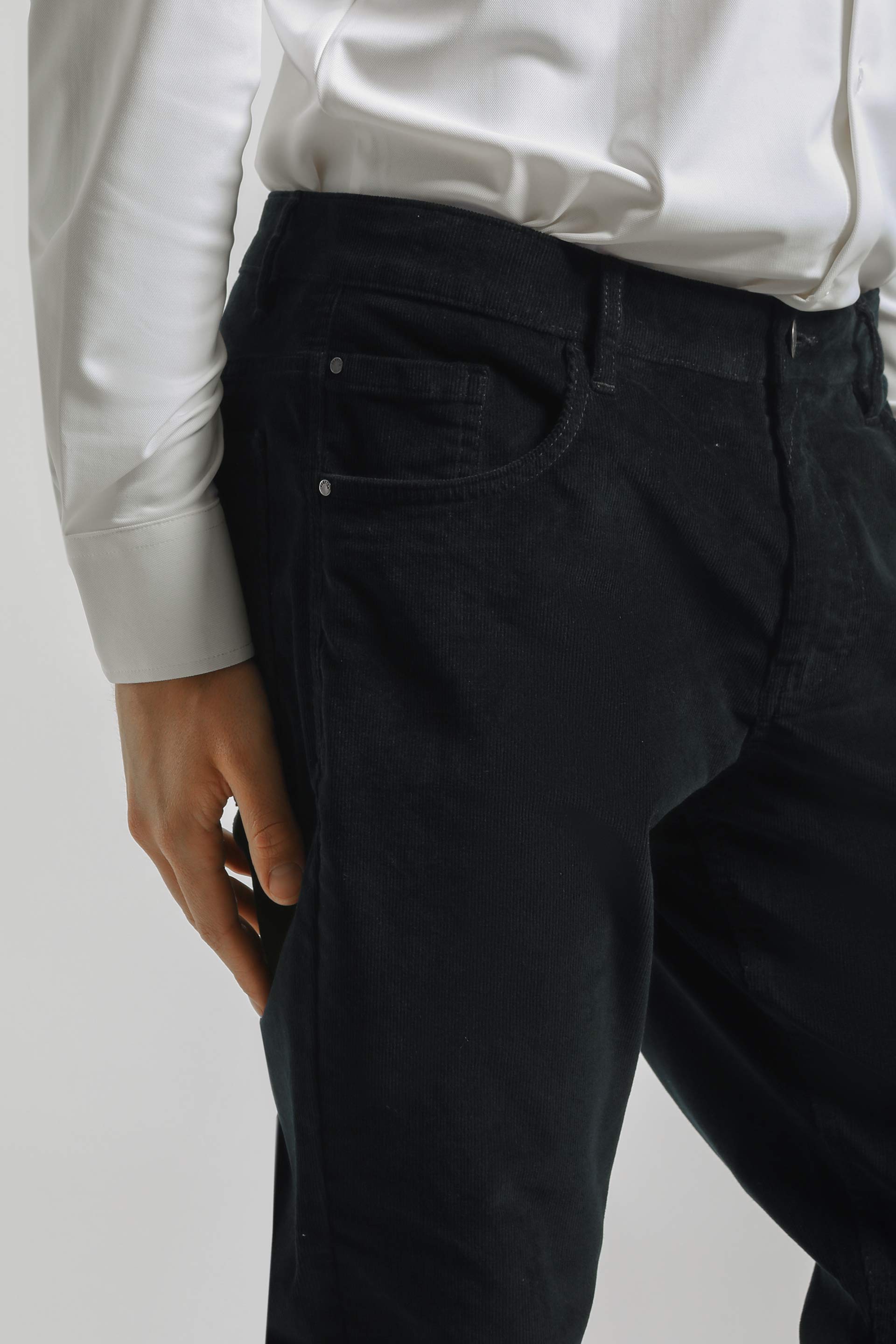 Pantaloni cinque tasche di velluto|Colore:Blue