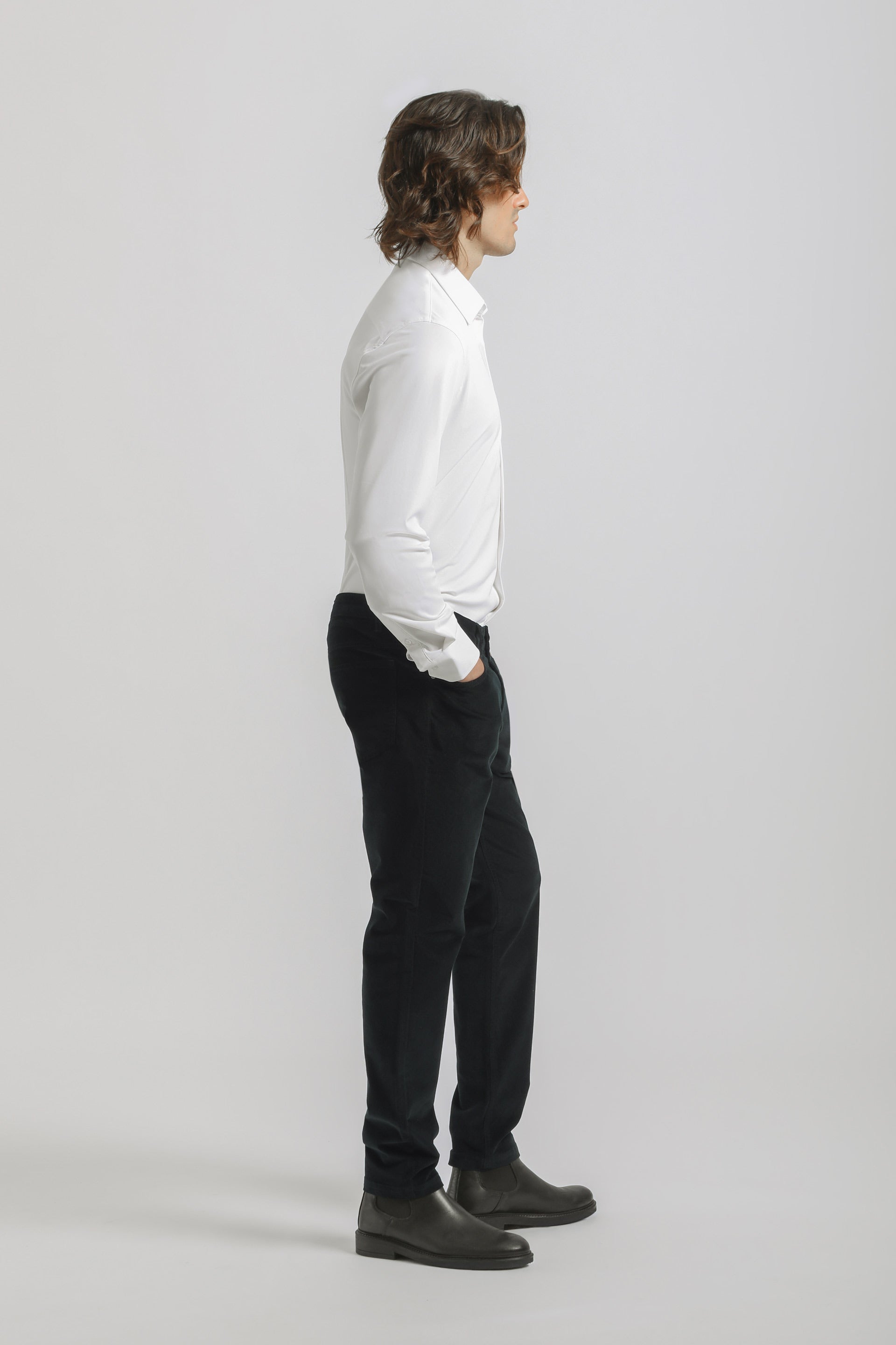 Pantaloni cinque tasche di velluto|Colore:Blue