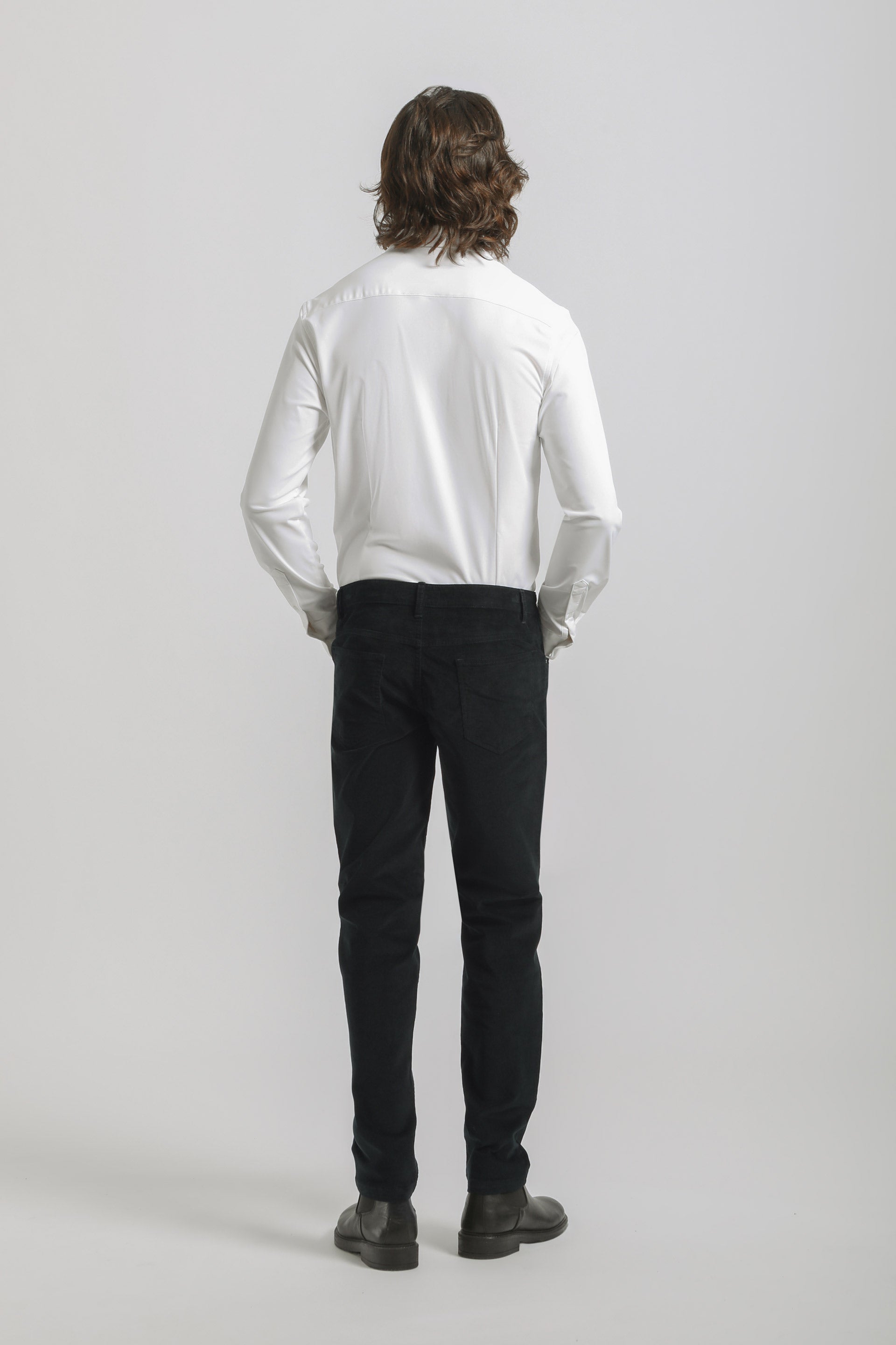 Pantaloni cinque tasche di velluto|Colore:Blue