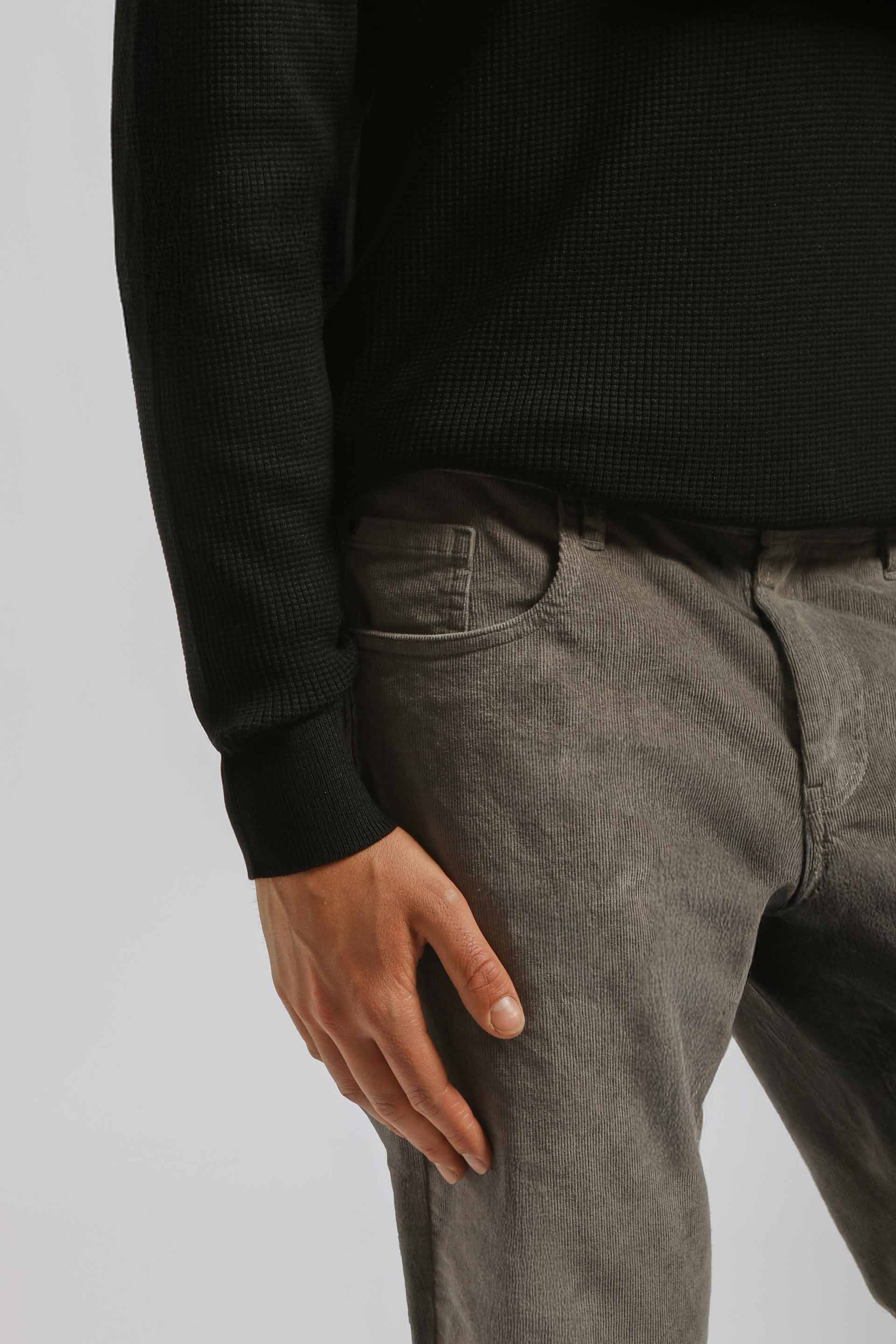 Pantaloni cinque tasche di velluto|Colore:Corda