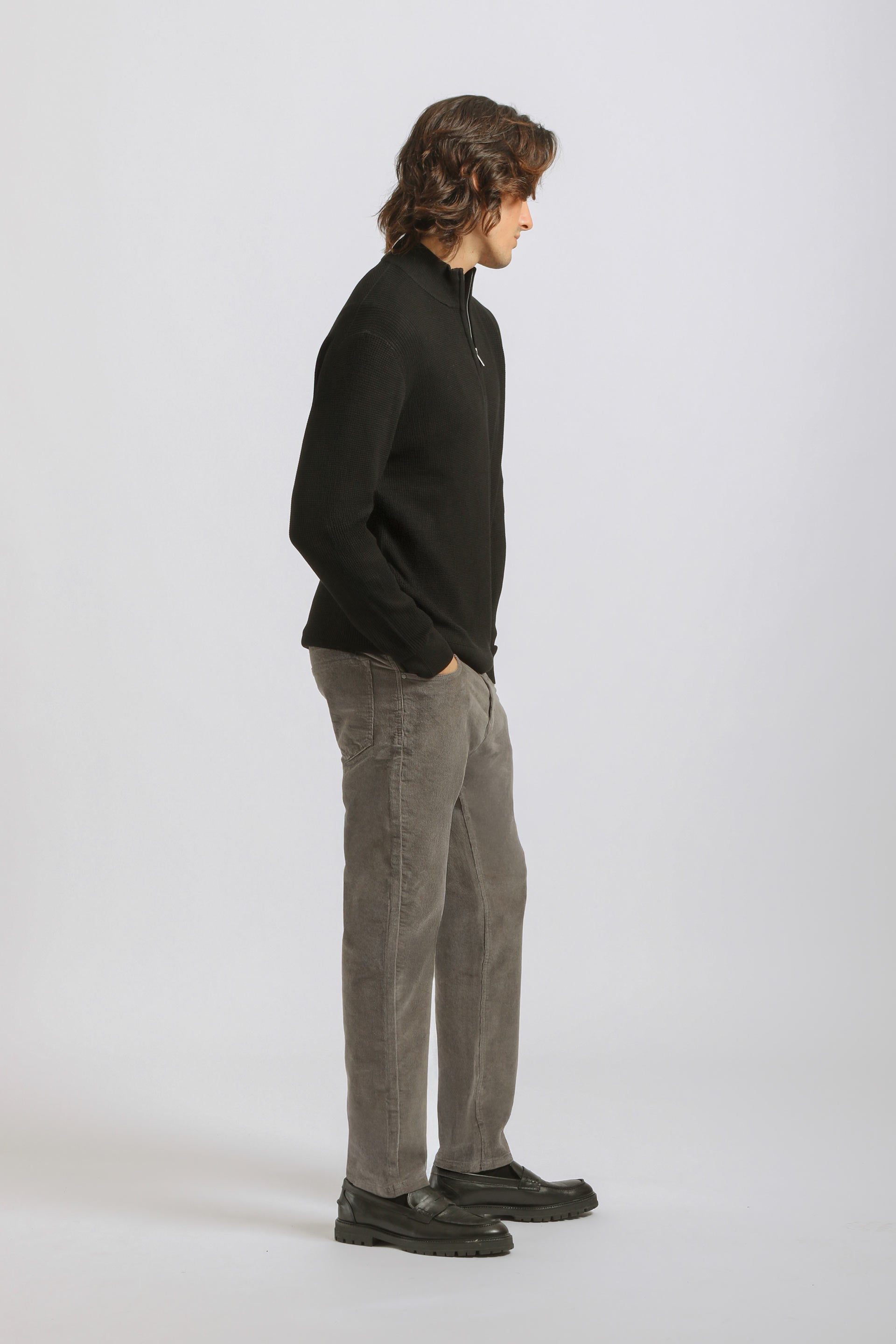 Pantaloni cinque tasche di velluto|Colore:Corda