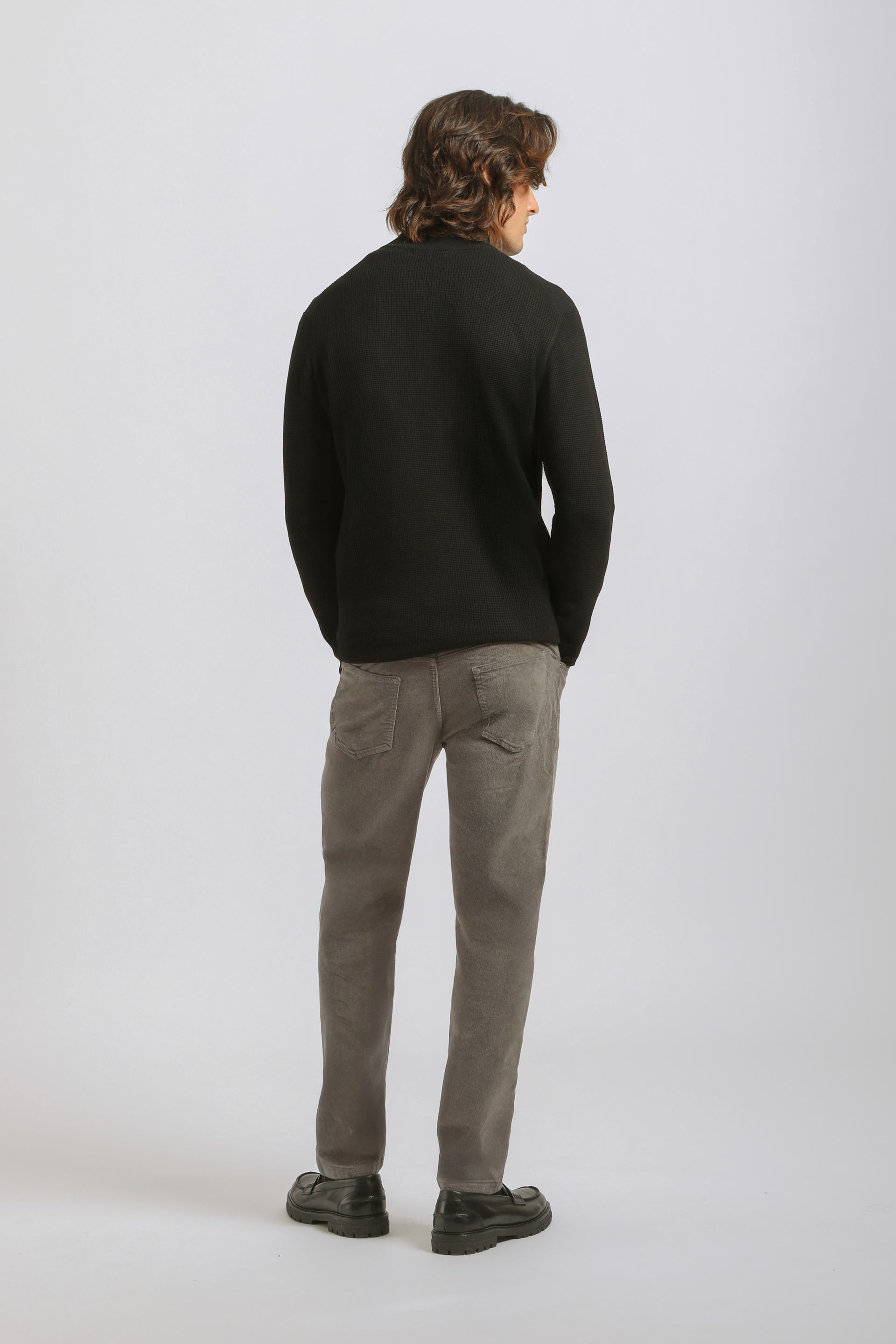 Pantaloni cinque tasche di velluto|Colore:Corda