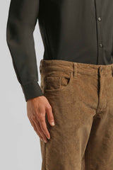 Pantaloni cinque tasche di velluto|Colore:Mastice
