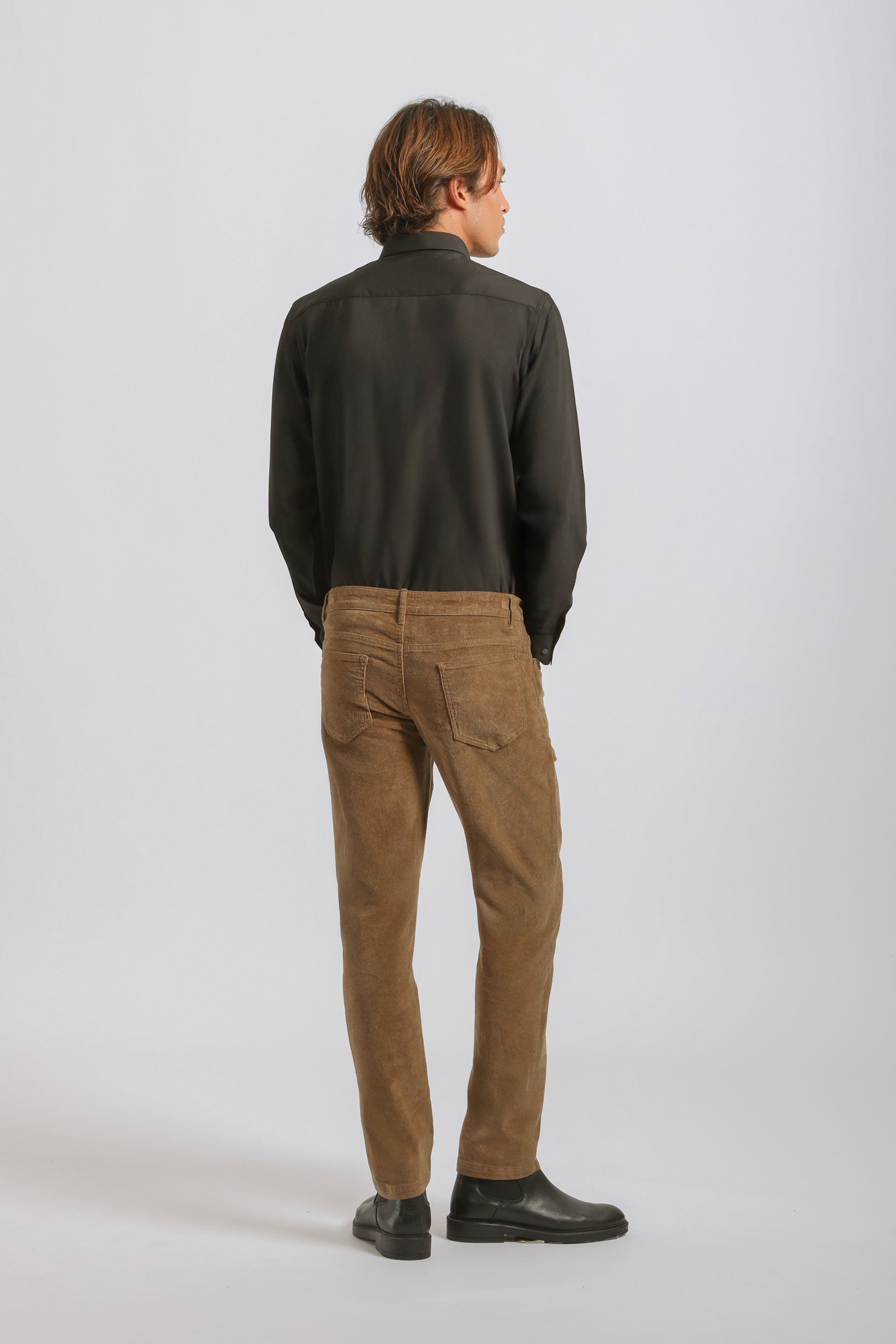 Pantaloni cinque tasche di velluto|Colore:Mastice