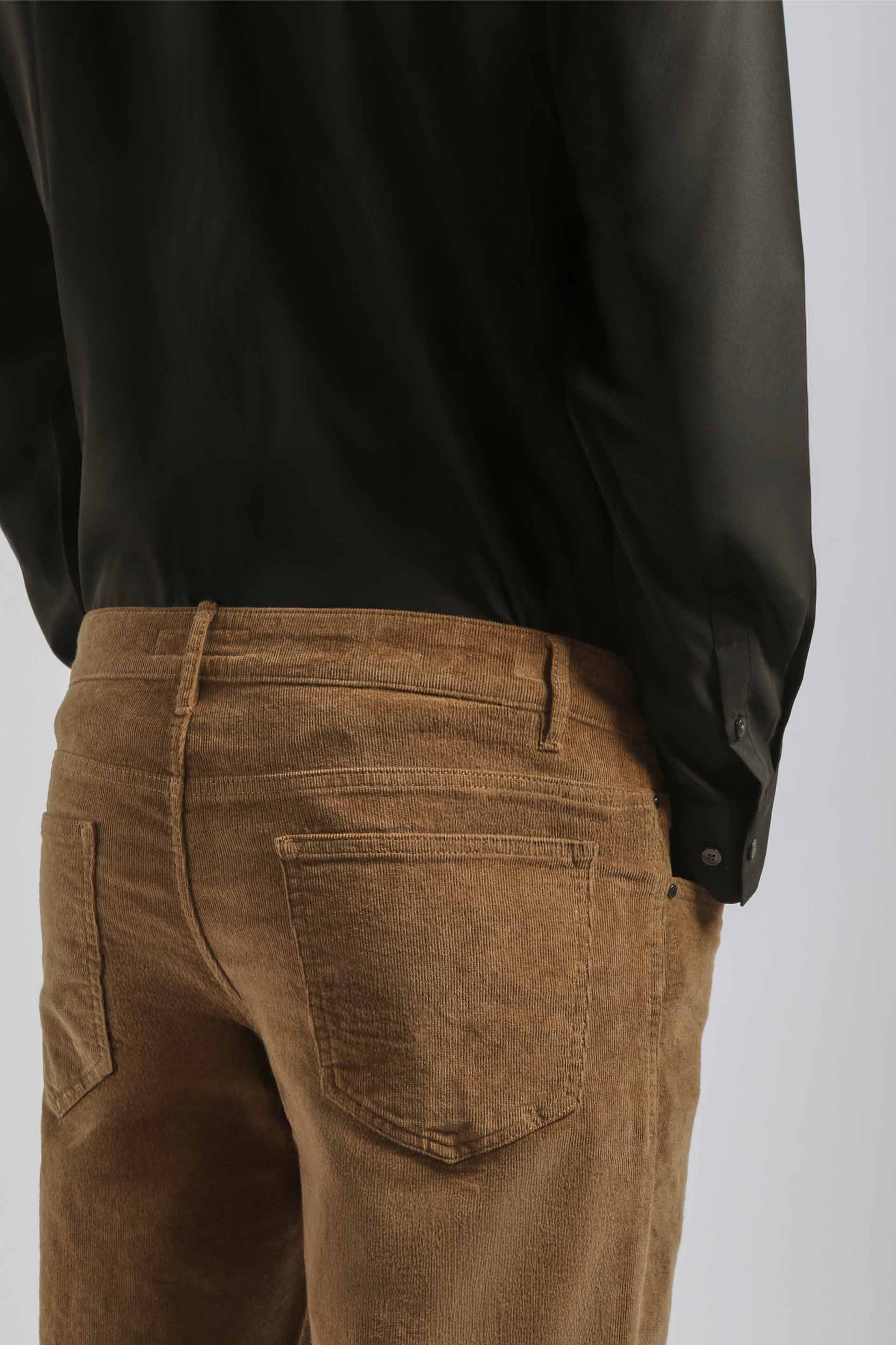 Pantaloni cinque tasche di velluto|Colore:Mastice