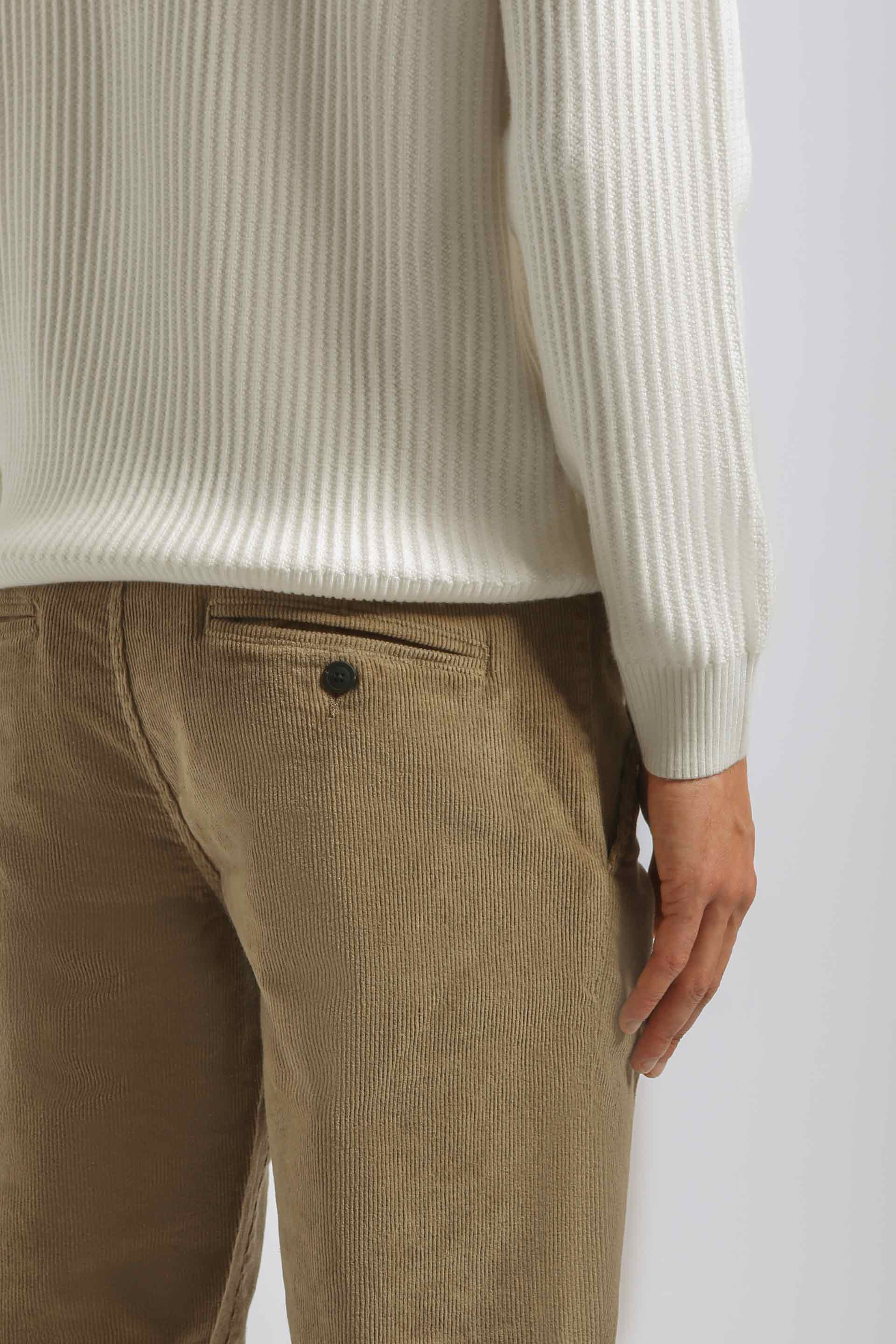 Pantaloni chino di velluto|Colore:Beige
