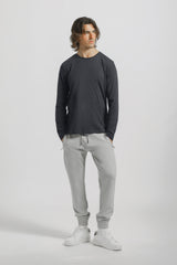 Jogger in felpa|Colore:Grigio chiaro melange