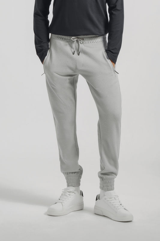 Jogger in felpa|Colore:Grigio chiaro melange