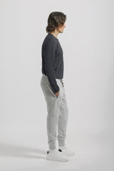 Jogger in felpa|Colore:Grigio chiaro melange