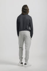 Jogger in felpa|Colore:Grigio chiaro melange