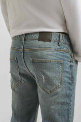 Jeans skinny fit con strappi|Colore:Jeans