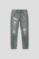 Jeans skinny fit con strappi|Colore:Jeans