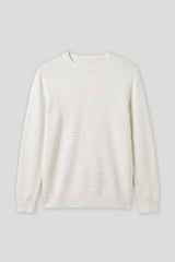 Maglia girocollo in viscosa|Colore:Off white