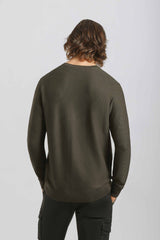 Maglia girocollo in viscosa|Colore:Verde bosco