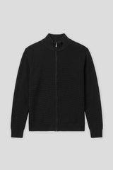 Cardigan in viscosa con zip|Colore:Blue