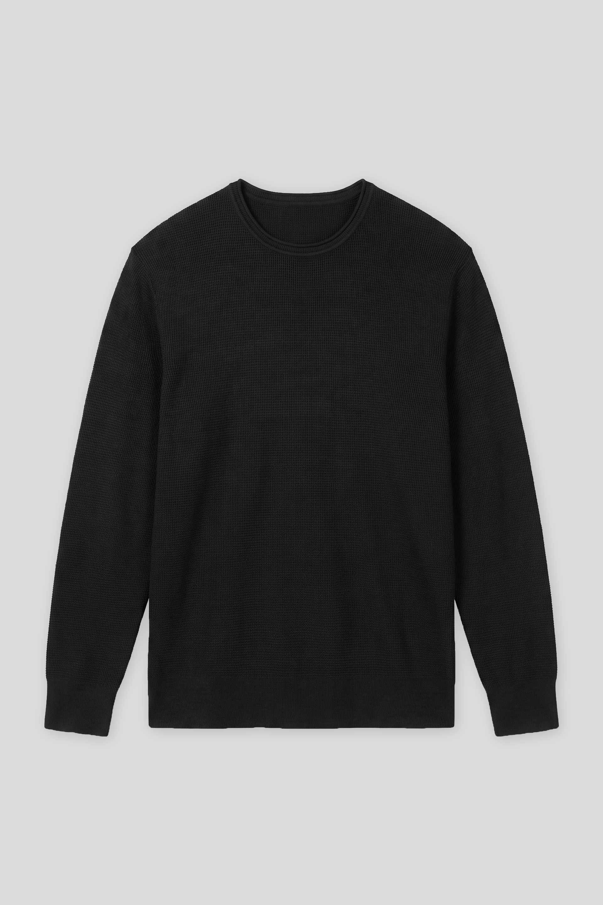Maglia girocollo strutturata|Colore:Blue