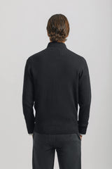 Cardigan mezza zip collo lupetto|Colore:Blue