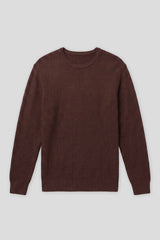 Maglia girocollo strutturata|Colore:Vinaccio