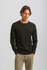 Maglia girocollo strutturata|Colore:Nero