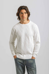 Maglia girocollo 100% cotone|Colore:Off white
