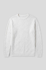 Maglia girocollo 100% cotone|Colore:Off white