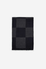 Pashmina a quadri|Colore:Nero