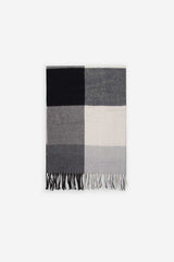 Sciarpa a quadri|Colore:Nero