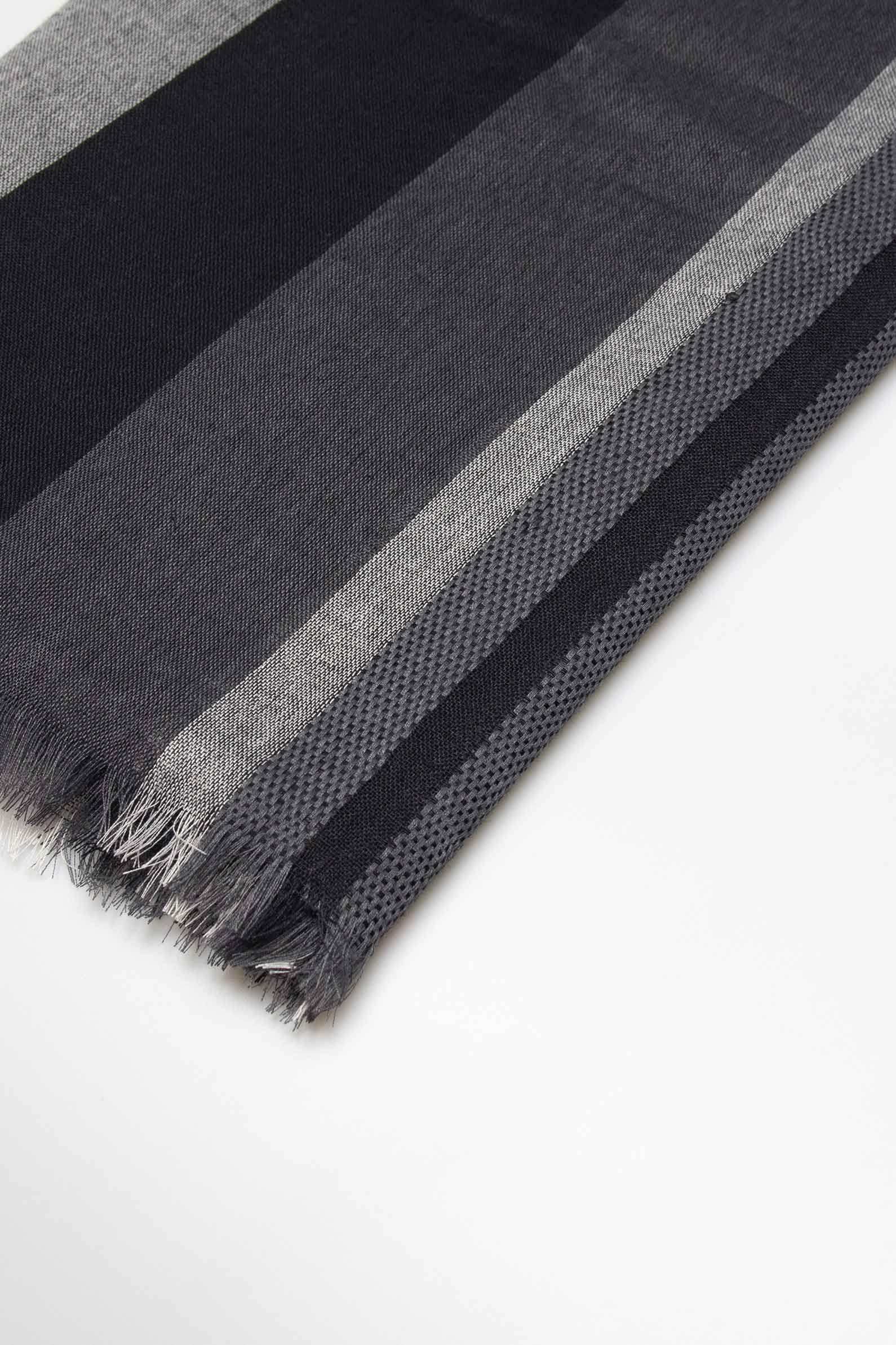 Pashmina a fasce|Colore:Nero
