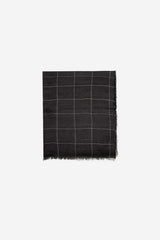 Pashmina a quadri|Colore:Nero
