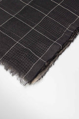 Pashmina a quadri|Colore:Nero