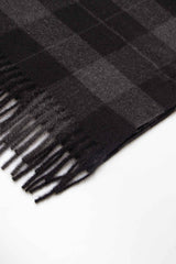 Sciarpa a quadri|Colore:Nero